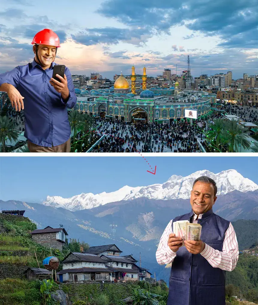 Send Money From Iraq to Nepal